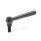 GN 99.2 Verstellbare Kegelgriffe mit Gewindestift, Stahl Form: M - Griff gerade
