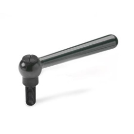 GN 99.2 Verstellbare Kegelgriffe mit Gewindestift, Stahl Form: M - Griff gerade