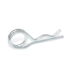 GN 1024 Federstecker, Stahl Form: D - mit doppelter Windung