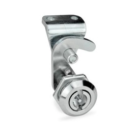 GN 115.8 Hakenverriegelungen, Betätigung mit Steckschlüssel Oberfläche Anschlagring: CR - verchromt<br />Form: VDE - mit Doppelbart<br />Kennziffer: 2 - mit Gegenhalter
