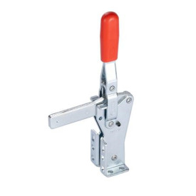 GN 812.1 Schnellspanner, Stahl, Spannhebel vertikal, mit Winkelfuß Form: EVF - geschlossener Spannarm mit Halteschelle zum Anschweißen