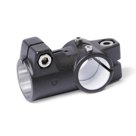 GN 192.1 Winkel-Verfahrschlitten für Lineareinheiten, Aluminium d1: G - mit Gleiteinsatz<br />Oberfläche: S - schwarz, RAL 9005, strukturmatt