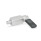 GN 612.3 Pistoncini di posizionamento a molla con leva, acciaio INOX, a saldare Tipo: B - Con protezione in plastica