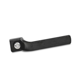 GN 120.3 Innengriffe, Zink-Druckguss, für Verriegelungen Farbe: SW - schwarz, RAL 9005, strukturmatt