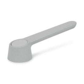 GN 210 Schaltgriffe, Zink-Druckguss Oberfläche: SR - silber, RAL 9006, strukturmatt<br />Bohrungskennzeichen: V - mit Doppel-Vierkant, ohne Klemmung