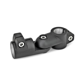 GN 284 Gelenk-Klemmverbinder, Aluminium Form: S - Verstellung stufenlos<br />Oberfläche: SW - schwarz, RAL 9005, strukturmatt