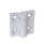 GN 437.4 Scharniere, Zink-Druckguss, mit Rastung Farbe: SR - silber, RAL 9006, strukturmatt