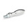 DIN 98 Drehbare Ballengriffe Stahl,  Aluminium, Kunststoff Werkstoff: AL - Aluminium
Form: E - mit Gewindezapfen