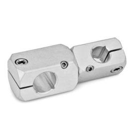 GN 475 Verdrehbare Kreuz-Klemmhalter, Aluminium Oberfläche: MT - matt, gleitgeschliffen