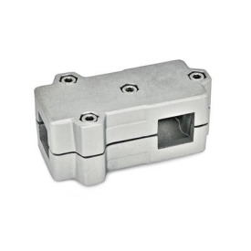 GN 193 Winkel-Klemmverbinder, Aluminium d<sub>1</sub> / s<sub>1</sub>: V - Vierkant<br />d<sub>2</sub> / s<sub>2</sub>: V - Vierkant<br />Oberfläche: BL - blank, matt gestrahlt