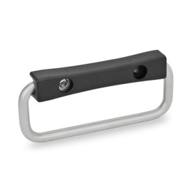GN 425.9 Klappgriffe, Edelstahl Form: B - Befestigung von der Bedienungsseite durch Durchgangsbohrung<br />Kennziffer: 3 - Griffbügel 180° klappbar<br />Oberfläche: SW - schwarz, RAL 9005, strukturmatt