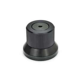 GN 700 Verstellknöpfe, Aluminium, Mechanik Stahl, mit stufenloser Arretierung Form: B - neutral, ohne  Markierungspfeil oder Skala