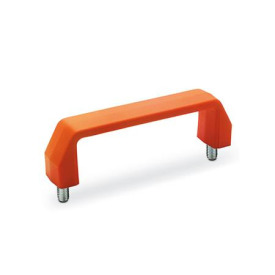 GN 528.4 Bügelgriffe, Kunststoff Farbe: OR - orange, RAL 2004, matt
