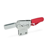 Schnellspanner, Stahl, Spannhebel horizontal, mit Verriegelung, mit senkrechtem Fuß