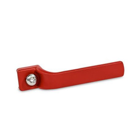 GN 120.3 Innengriffe, Zink-Druckguss, für Verriegelungen Farbe: RS - rot, RAL 3000, strukturmatt