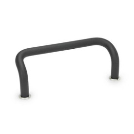 GN 425.1 Bügelgriffe, Aluminium Werkstoff: AL - Aluminium<br />Oberfläche: SW - schwarz, RAL 9005, strukturmatt