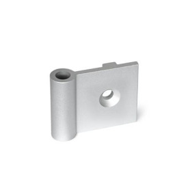 GN 2291 Scharnierflügel für Aluminiumprofile / Flächenelemente Form: IN - Scharnierflügel innenliegend, mit Führungssteg<br />Kennzeichen: C - mit Senkbohrungen<br />l<sub>2</sub>: 40