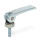 GN 927.3 Exzenterspanner mit Schraube, Hebel Stahl Form: A - Kunststoff-Auflagescheibe mit Stellmutter