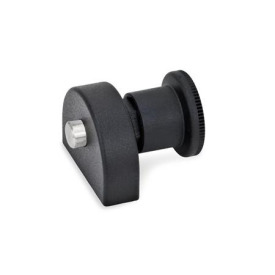 GN 412 Pistoncini di posizionamento a molla con flangia a vite Tipo: C - Con posizione di arresto<br />N° identificativo: 2 - Montaggio dal lato posteriore