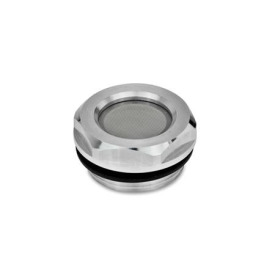 GN 7403 Belüftungs- / Entlüftungssiebe, Aluminium, mit Edelstahl-Gewebe 
