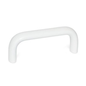 GN 565 Bügelgriffe, Aluminium, antimikrobiell Oberfläche: WSA - weiß, RAL 9016, antimikrobiell