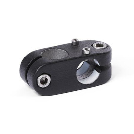 GN 131.1 Kreuz-Verfahrschlitten, Aluminium d1: G - mit Gleiteinsatz<br />Oberfläche: SW - schwarz, RAL 9005, strukturmatt