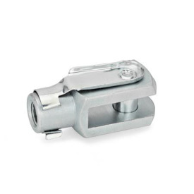 DIN 71751 Gabelgelenke, Stahl Werkstoff: ST - Stahl<br />Form: B - Schnappfederbolzen