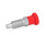 GN 817 Edelstahl-Rastbolzen mit rotem Knopf Werkstoff: NI - Edelstahl
Form: B - ohne Rastsperre, ohne Kontermutter
Farbe: RT - rot, RAL 3000, matt