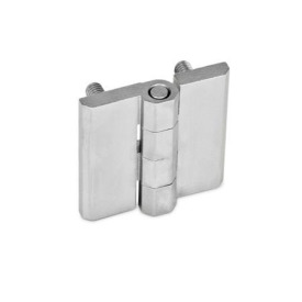 GN 237 Scharniere, Edelstahl Werkstoff: NI - Edelstahl<br />Form: C - 2x2 Gewindestifte