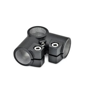 GN 196 Eck-Klemmverbinder, Aluminium Oberfläche: SW - schwarz, RAL 9005, strukturmatt