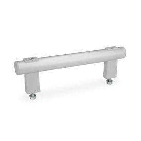 GN 666.1 Rohrgriffe, Aluminium- / Edelstahlrohr Werkstoff / Oberfläche: ELG - eloxiert, naturfarben