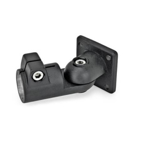 GN 282 Gelenk-Klemmverbinder, Aluminium Form: T - Verstellung mit 15°-Teilung (Verzahnung)<br />Oberfläche: SW - schwarz, RAL 9005, strukturmatt