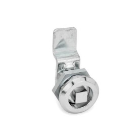 GN 115.1 Chiusure, tipo piccolo, collare corpo di contenimento cromato, con o senza serratura Materiale: ZD - Lega di zinco pressofusa<br />Tipo: VK - Con albero quadro