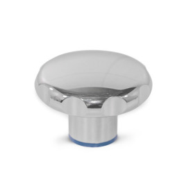 GN 5435 Sterngriffe, Edelstahl, Hygienic Design Oberfläche: PL - poliert (Ra < 0,8 µm)<br />Werkstoff (Dichtring): F - FKM