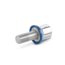 GN 1580 Schrauben, Edelstahl, Hygienic Design Oberfläche: PL - poliert (Ra < 0,8 µm)<br />Werkstoff (Dichtring): F - FKM