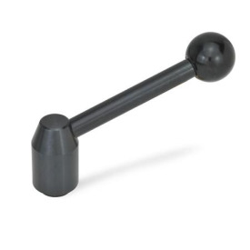GN 212.3 Verstellbare Spannhebel, Innengewinde, Stahl Form: E - Hebel schräg