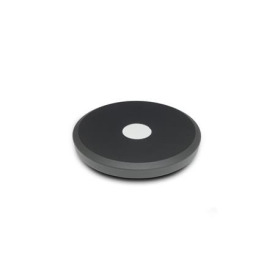 GN 9234 Handräder, Aluminium, kunststoffbeschichtet, für Lineareinheiten Form: A - ohne Griff<br />Oberfläche: SW - schwarz, RAL 9005, strukturmatt<br />d<sub>2</sub>: 50...63 - Scheibenhandrad