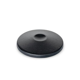 GN 36.1 Fußplatten, ohne zentrale Befestigungsbohrung Form: A - ohne Gummiauflage
