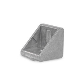 GN 30b Winkel, Aluminium, für Aluprofile (b-Baukasten) Form: A - ohne Zubehör<br />Oberfläche: AB - blank<br />Größe: 30x30/40x40/45x45