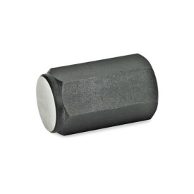 GN 409.2 Positionierelemente mit Innengewinde Druckflächenform: B - Druckfläche plan