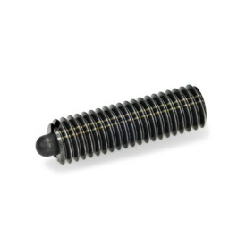 GN 616.1 Federnde Druckstücke, mit abgedichtetem Bolzen, Stahl Form: SS - Stahl, verstärkter Federdruck