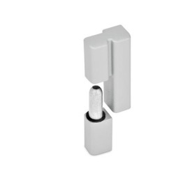 GN 161.2 Scharniere, Zink-Druckguss, aushängbar Farbe: SR - silber, RAL 9006, strukturmatt<br />Form: L - festes Lager (Stift) links