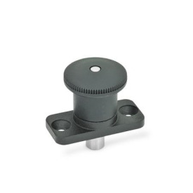 GN 822.8 Miniraster Zink-Druckguss / Kunststoff-Knopf Form: B - mit Rastsperre