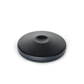 GN 36.1 Fußplatten, ohne zentrale Befestigungsbohrung Form: B - mit Gummiauflage