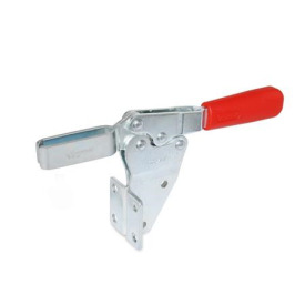 GN 820.2 Schnellspanner, Stahl, Spannhebel horizontal, für seitliche Montage Form: MF - offener Spannarm, mit 2 Flankenscheiben