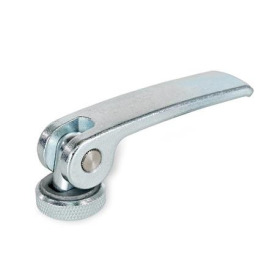 GN 927.2 Exzenterspanner, Hebel Stahl, mit Innengewinde Form: A - Stahl-Auflagescheibe mit Stellmutter