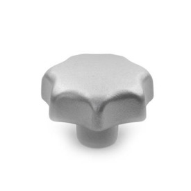 DIN 6336 Sterngriffe, Edelstahl Form: E - mit Gewinde-Sackloch