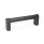 GN 669 Maniglie tubolari, alluminio Tipo: A - Montaggio dal lato posteriore (foro cieco filettato)
Finitura: SW - Nero, RAL 9005, finitura strutturata