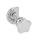 GN 119 Chiusure, acciaio INOX, con manopola o funzionamento con chiave a tubo Materiale: NI - Acciaio inox
Tipo: SG - Con volantino di serraggio a lobi