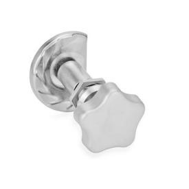 GN 119 Türverriegelungen, Edelstahl, Betätigung mit Bedienelement oder Steckschlüssel Werkstoff: NI - Edelstahl<br />Form: SG - mit Sterngriff